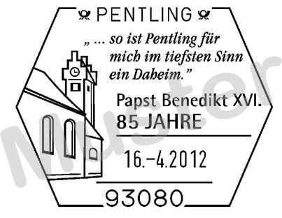Entwurf des Sonderstempel